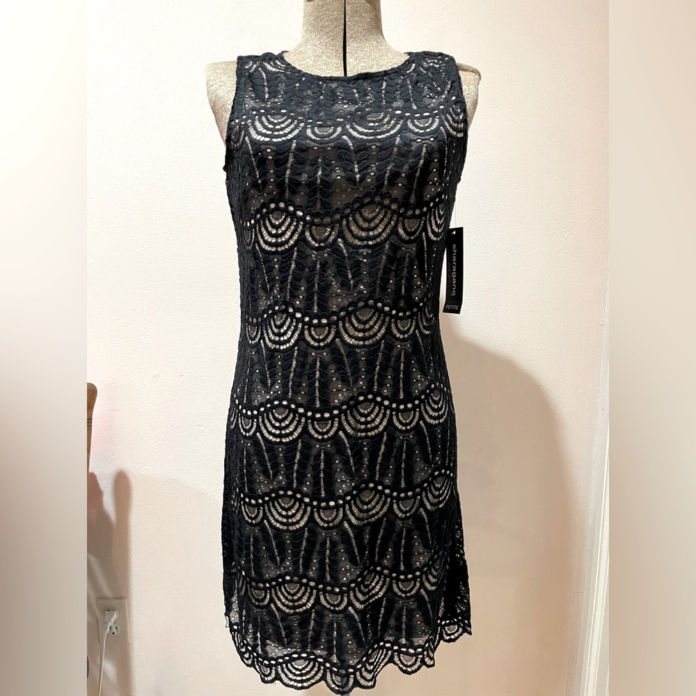 NWT Sharagano Floral Lace Dress